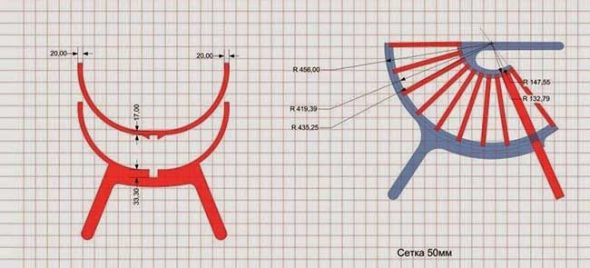 disegno della sedia