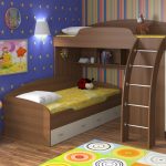 letto a castello a soppalco