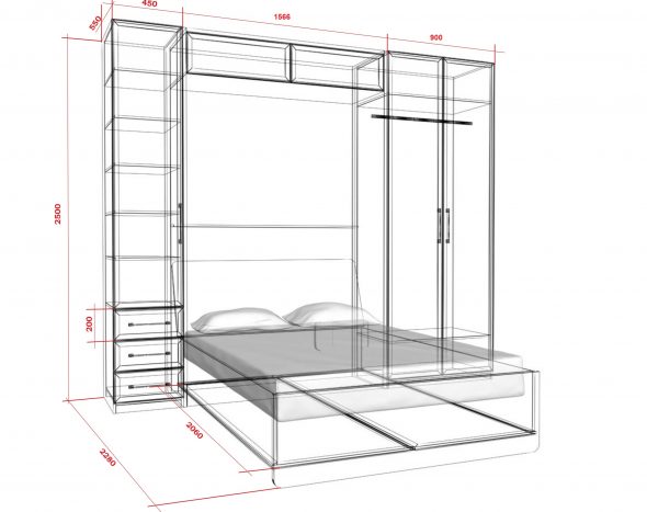 disegno del letto