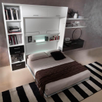 armadio da letto con ripiani