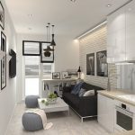 progetto cucina con divano