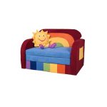poltrona letto multicolore
