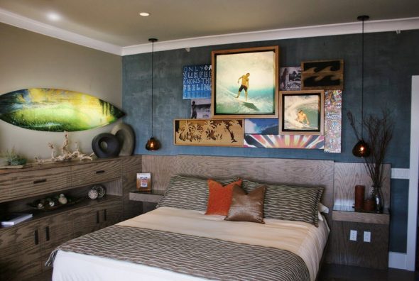 Camera da letto per adolescenti in stile spiaggia