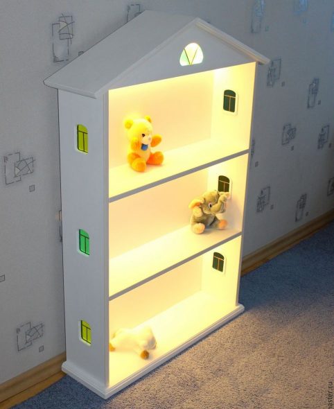 mensola per casa con retroilluminazione