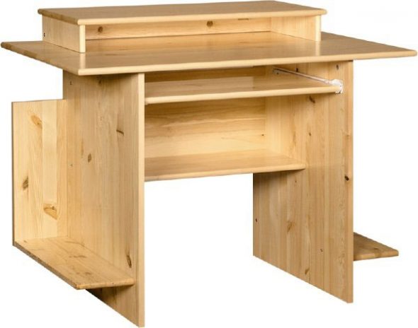 scrivania per computer in legno