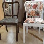 sedia prima e dopo il restauro fai da te