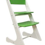 sedia con inserto verde