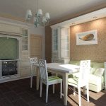 La tavolozza chiara combinata con la doratura crea un arredamento elegante e di grande effetto