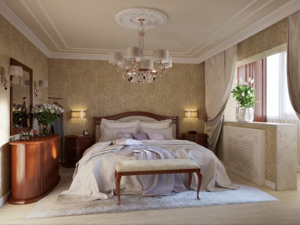 camera da letto con letto