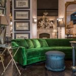 design del divano verde