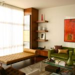 divano verde all'interno