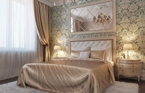 specchi all'interno della camera da letto