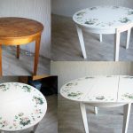 Tavolo decoupage in stile vintage