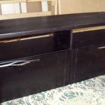 Comodino in legno comodino nero