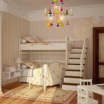 Cameretta per due bambini in stile provenzale