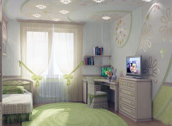 Camera per bambini in un edificio dell'era di Krusciov