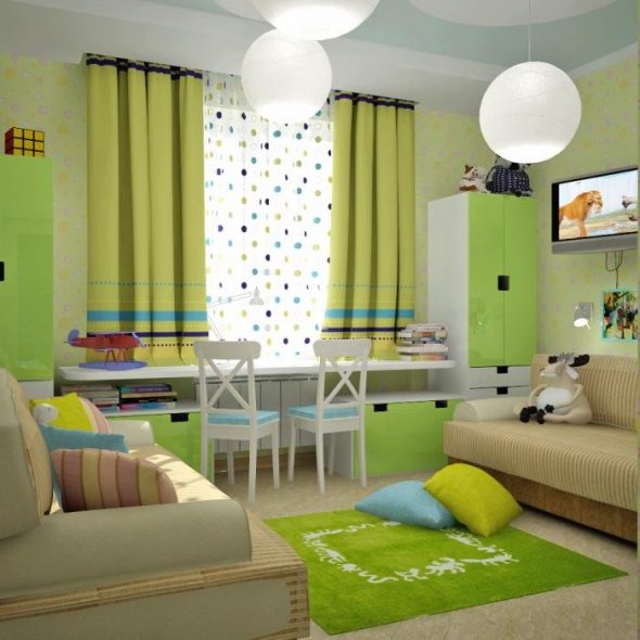 Progettazione degli interni della cameretta dei bambini