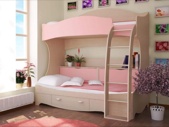 Letto a castello per ragazze