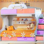 Letto a castello con divano per bambini dai 3 anni in su