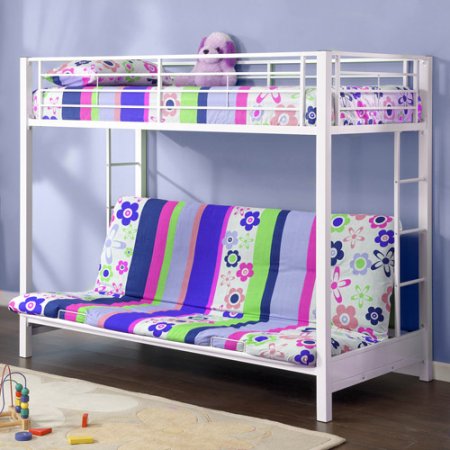 Letto a castello con divano per la cameretta della bambina