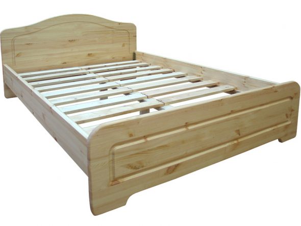 Letto matrimoniale Uslada 160x200 in pino