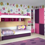 Foto di una cameretta per 2 bambine con letto a castello