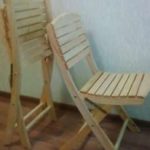 Sedia pieghevole pronta all'uso