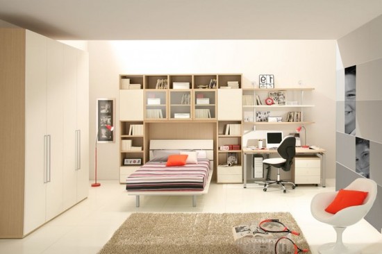 Idee per la disposizione dei mobili nelle camerette dei bambini