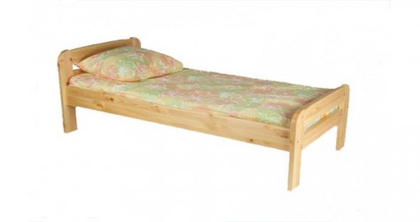 Letto Bodo 90x200 in pino massello