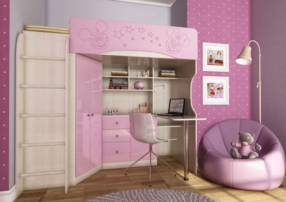 Letto a soppalco per ragazze