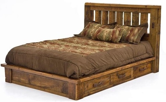 Letto antico in pino massello