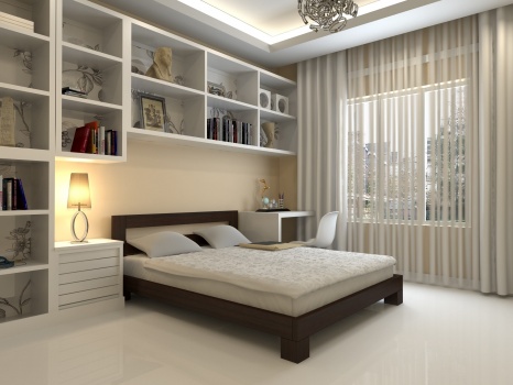Letto in legno naturale