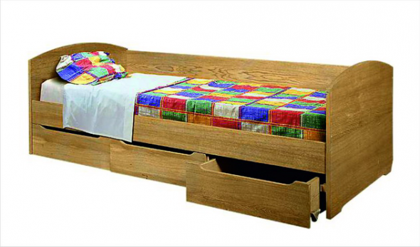 Letto singolo con cassetti GM-9292