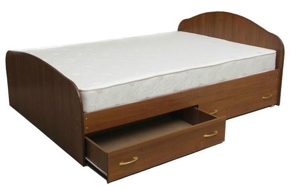 Letto con materasso con cassetti