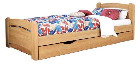 Letti in legno naturale