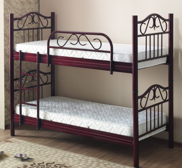 Letto a castello in metallo per bambini