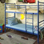 Letto a castello metallico acquerello