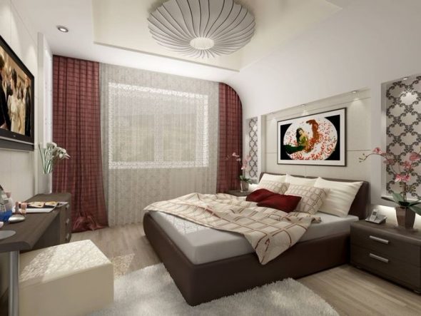 Decorare una nicchia in camera da letto
