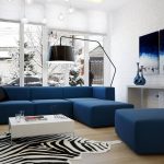 Combinazione di blu e bianco