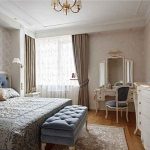 Design moderno della camera da letto in stile classico