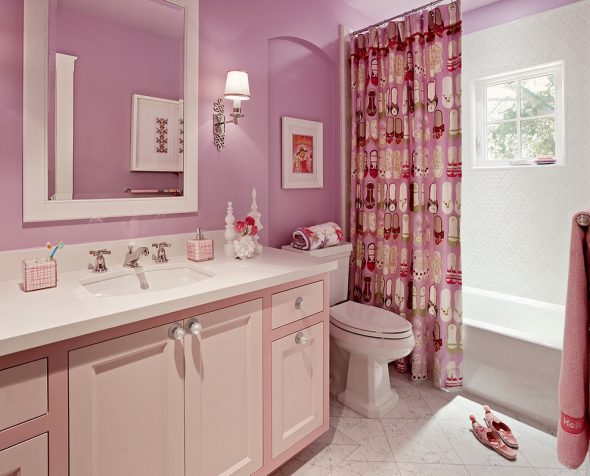 mobiletto lavabo rosa