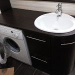 Mobile lavabo per lavabo integrato per bagno