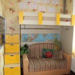 Dormiamo al piano di sotto insieme al più piccolo.