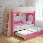 Letto estraibile per tre bambini Legend