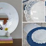 Specchio con cornice dipinta - delicato ed elegante