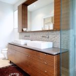 mirror in the bathroom