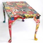 decoupage su tessuto