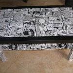 tavolino da caffè decoupage