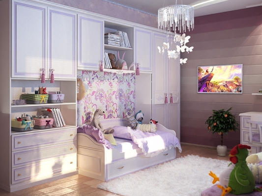 cameretta per bambina in stile classico