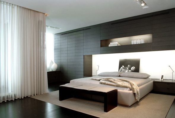 per una camera da letto in stile high-tech sicuramente